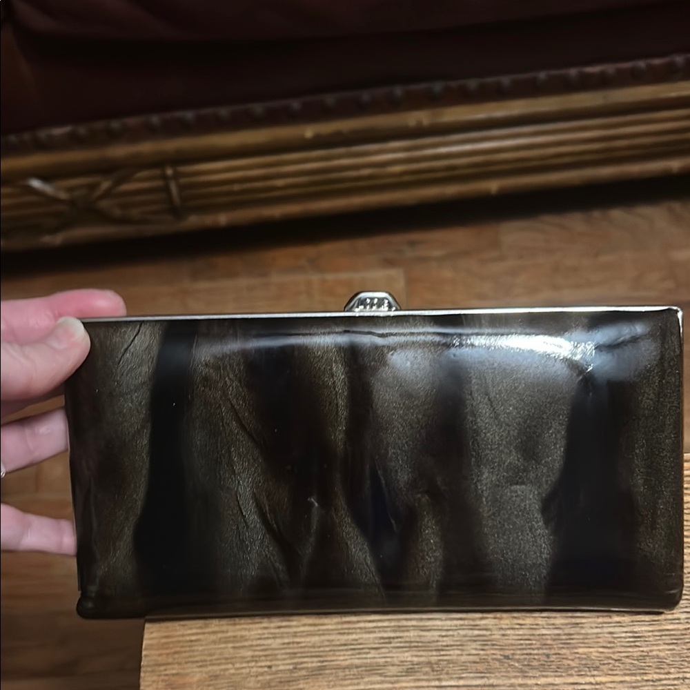LODIS Black and Brown Clutch